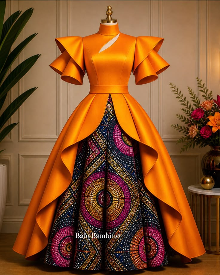 Gown - Orange